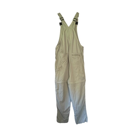 Cabela's For Women Bib Overalls Size M Light Green Zip Off Legs Pockets Galore - Picture 2 of 10